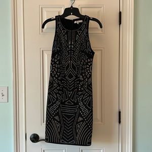 Beaded front AND back cocktail dress. Size small.